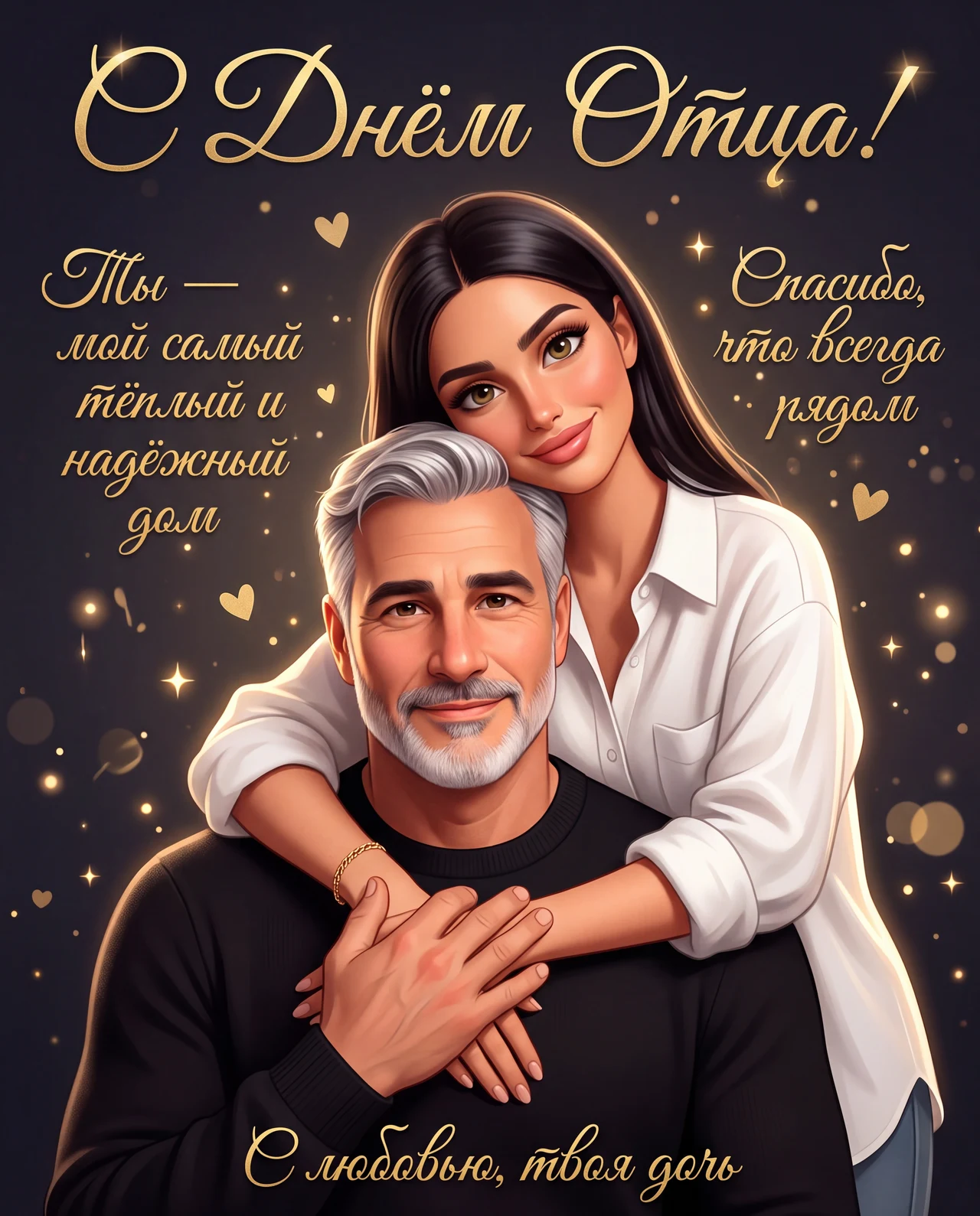 открытка ко дню отца 🙏🏽❤️ для повтора кликай 🔁