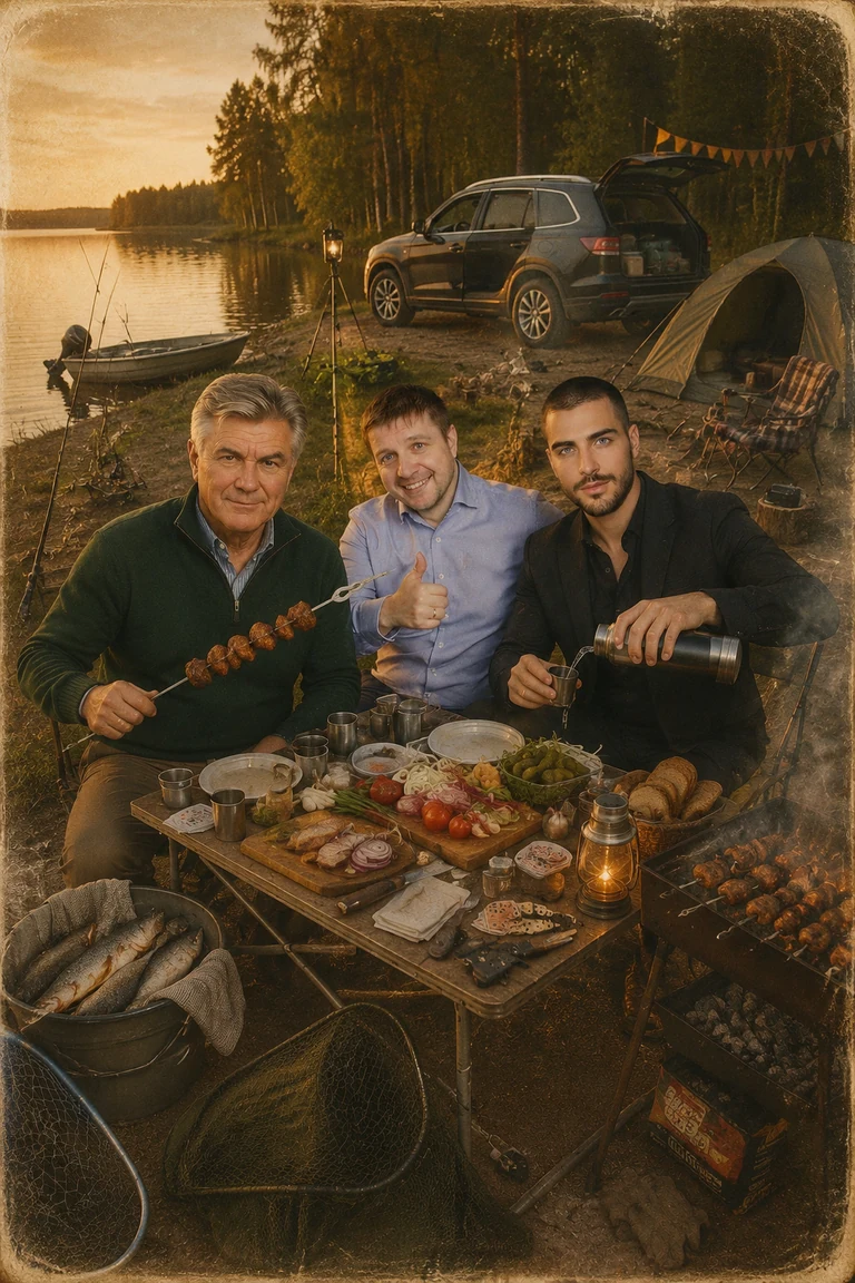 На рыбалки с мужиками