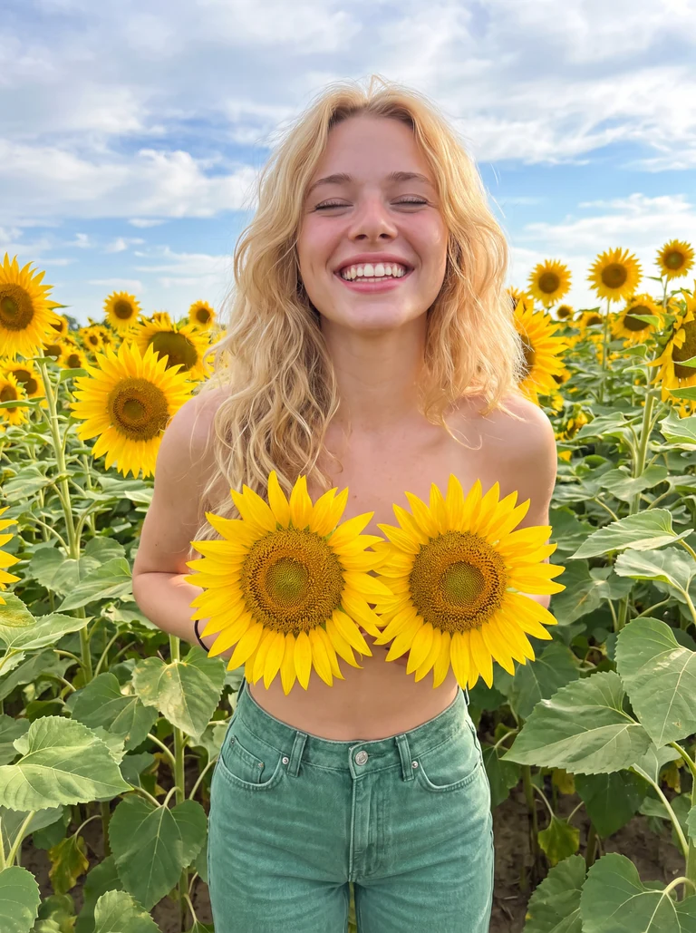 Сезон подсолнухов?🌻 Ты можешь сделать также, в пару кликов, нажав повторить🔄