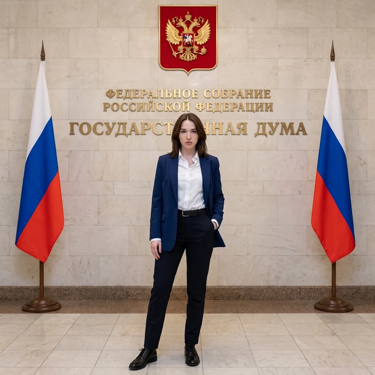 Как бы ты выглядела в Госдуме? 🏛 Ты можешь сделать такое же фото в пару кликов жми «Повто…