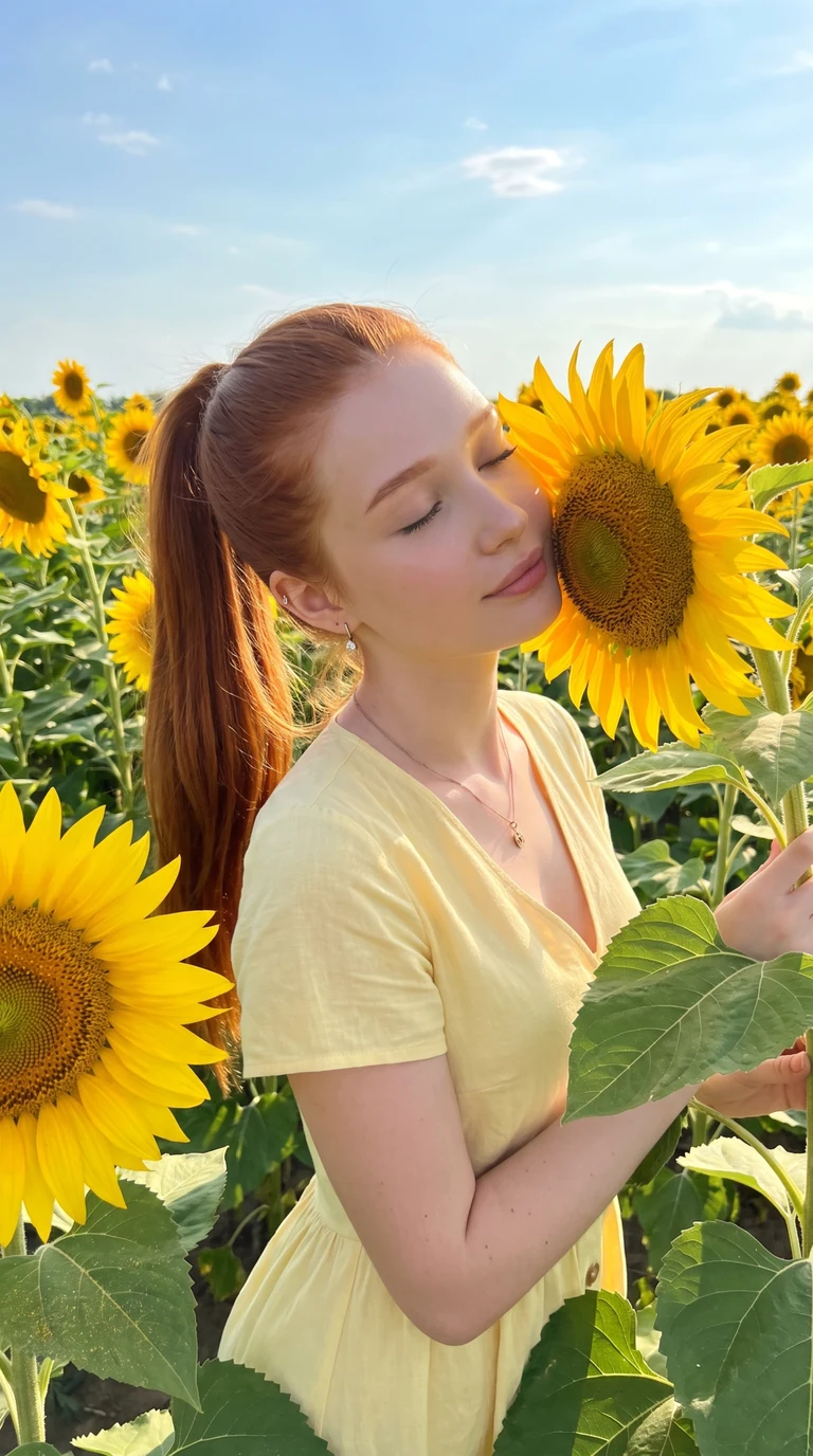 Фото в подсолнухах 🌻 Ты можешь сделать такое же в пару кликов жми «Повторить» 🔄 Загрузи с…