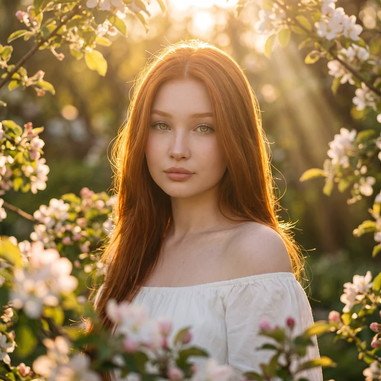 Портрет в цветущем саду 🌿 Ты можешь сделать такое же фото в пару кликов жми «Повторить» 🔄…