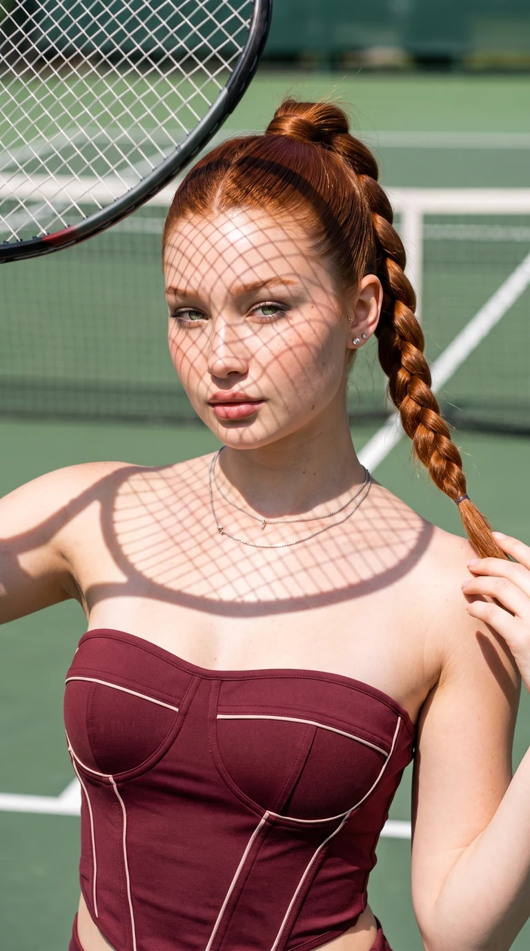 Портрет на теннисном корте 🎾 Ты можешь сделать такое же фото в пару кликов жми «Повторить…