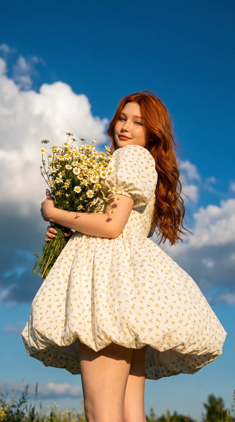 Летний портрет с ромашками 🌼 Ты можешь сделать такое же фото в пару кликов жми «Повторить…