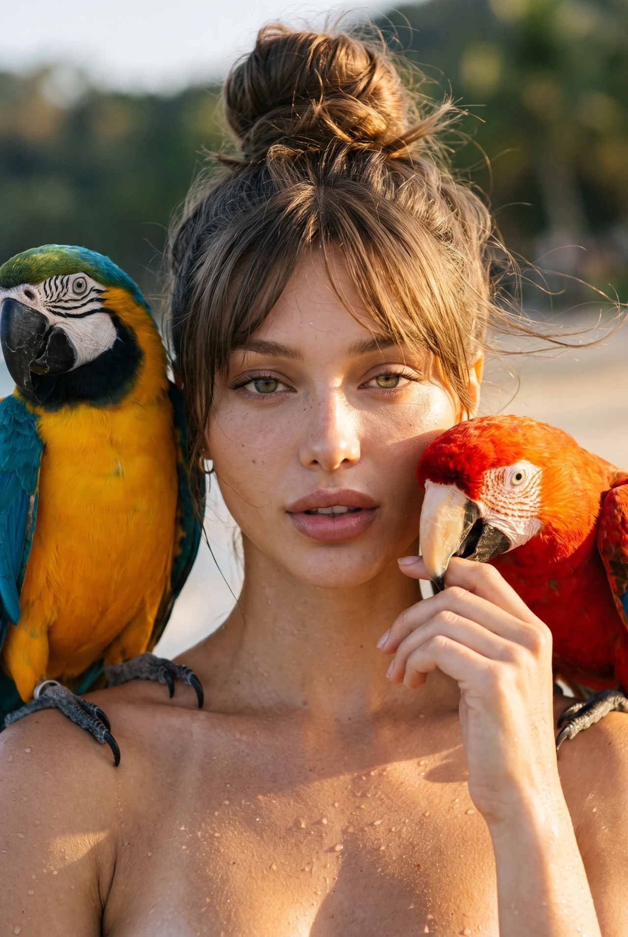 Ты можешь сделать такое же в пару кликов🦜 Жми «Повторить» 🔄 Загрузи своё фото — внешность…