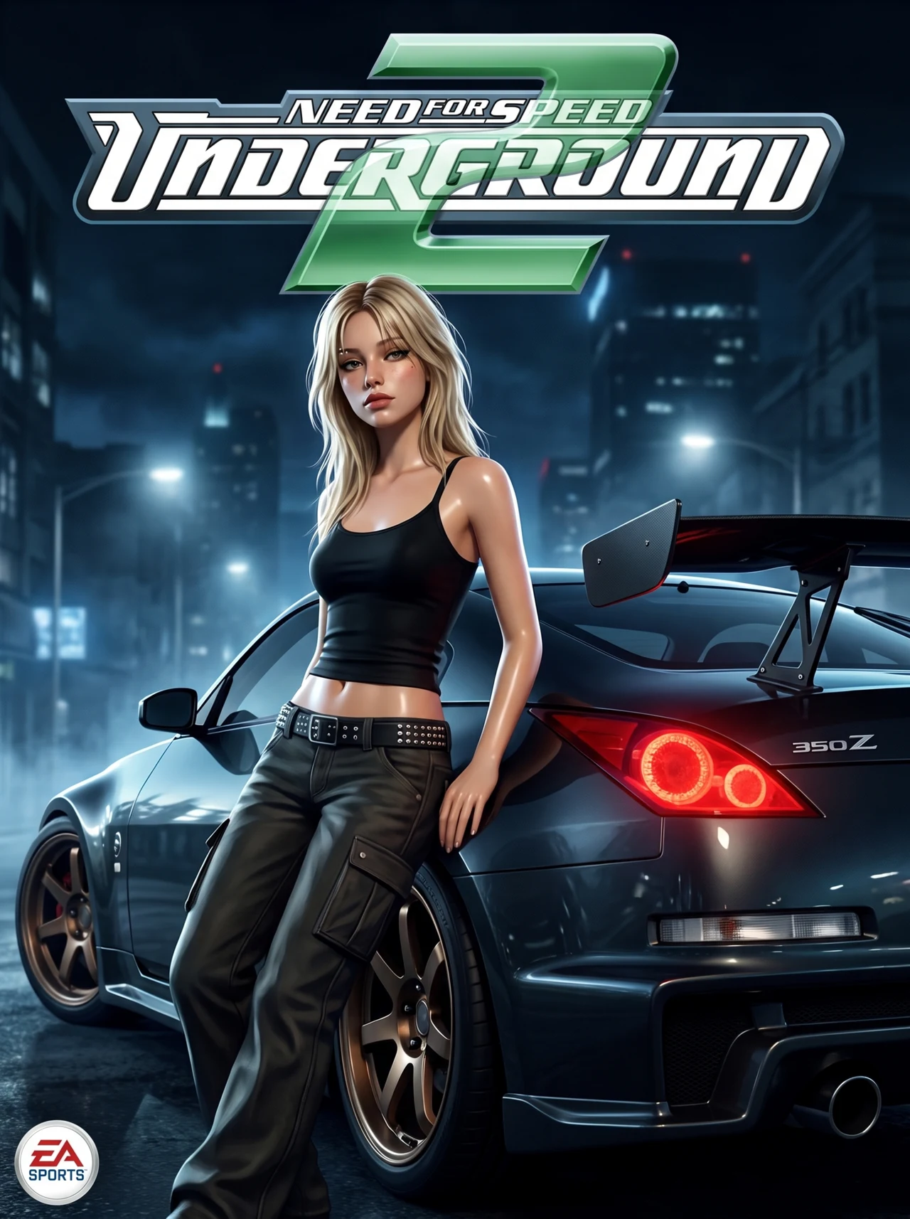 Underground 2 Night 🏁💚 Сделай такой же игровой постер в стилистике Need for Speed: Underg…