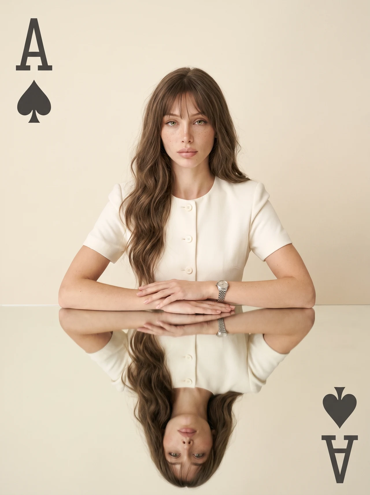 Ты можешь сделать такое же в пару кликов🃏 Жми «Повторить» 🔄 Загрузи своё фото — внешность…