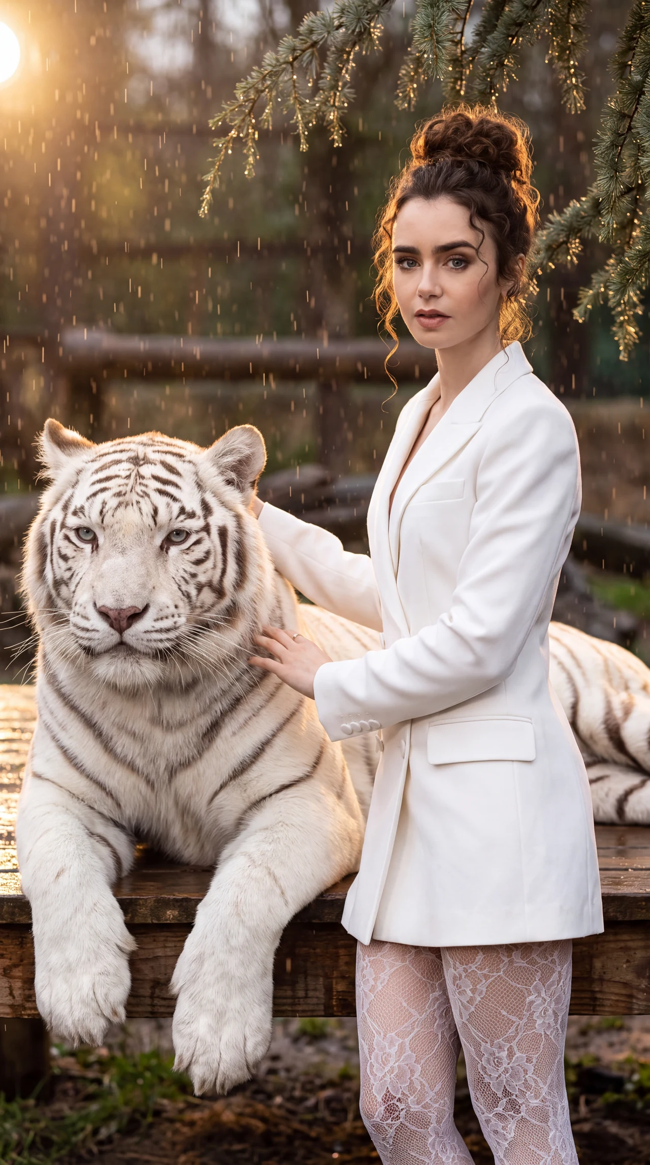 📸 🔥 Качественное фото с белым тигром 🐯