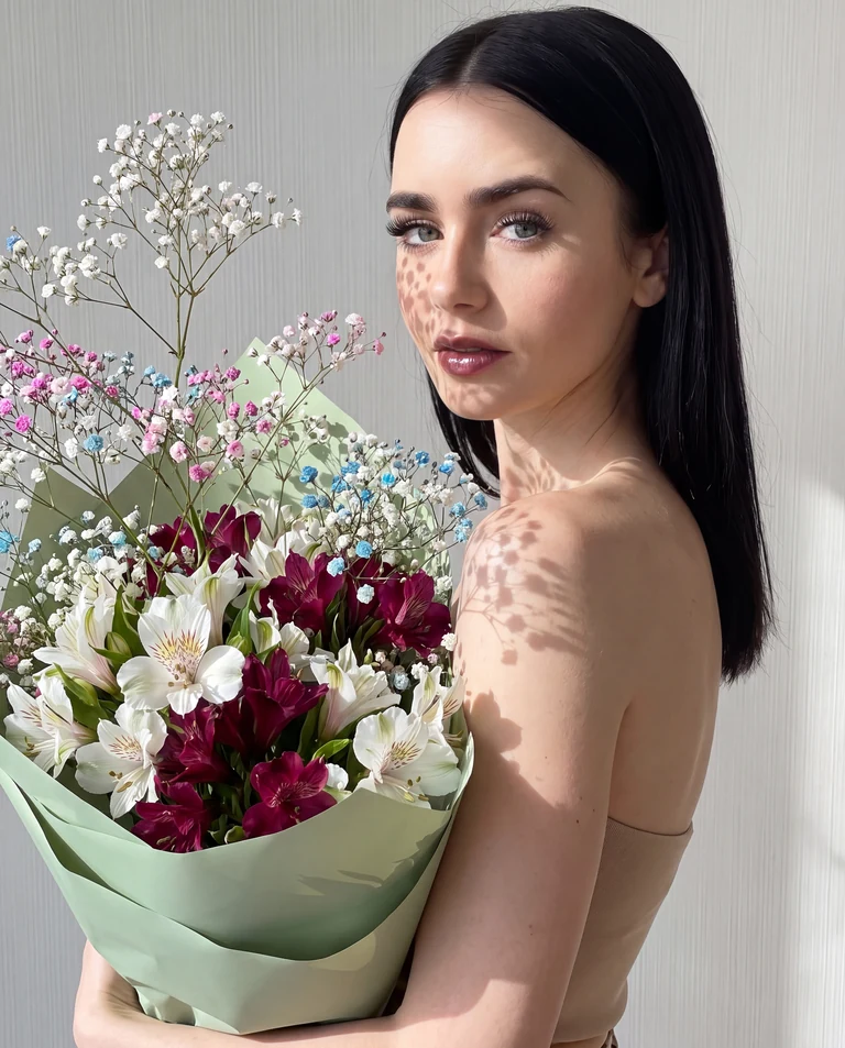 🌷Девушка с букетом