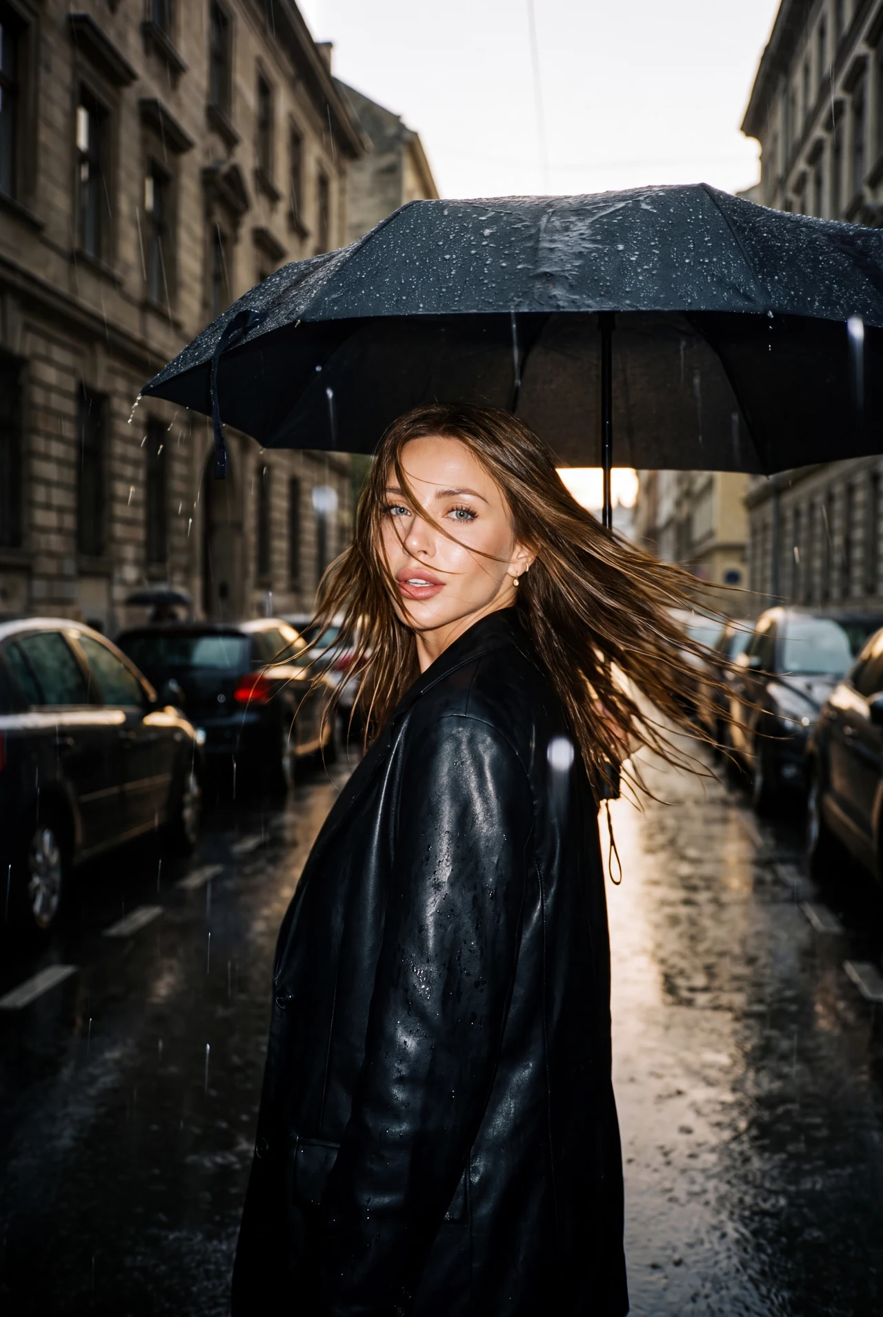 Когда даже непогода работает на твой образ. 📸🌧️ Повторить всего лишь в 1 клик 🌧️✨