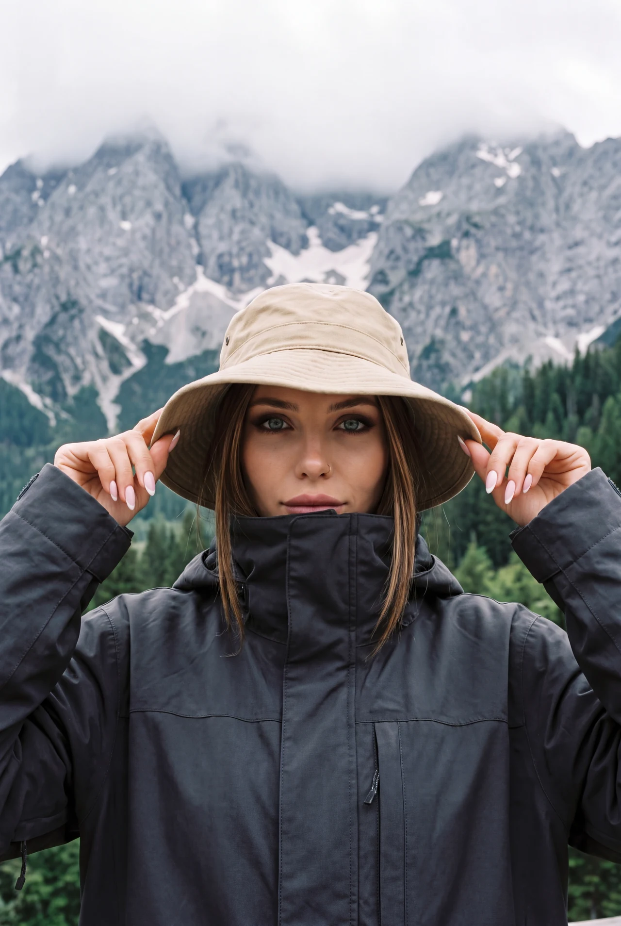 Мой выходной образ: ветер, облака и полная свобода. 🌬️ Повторить в 1 клик 🏔️☁️