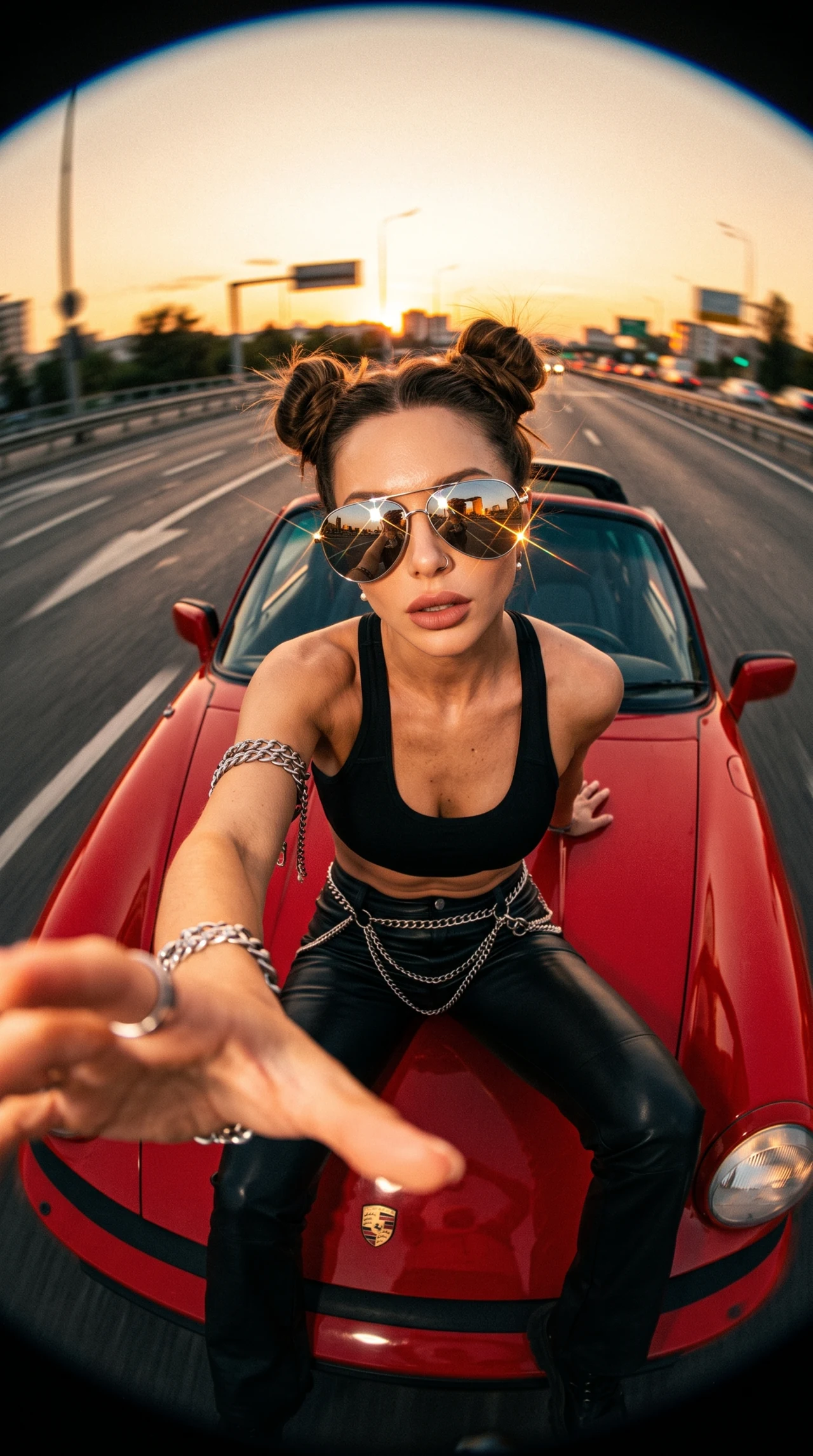 Хватай меня за руку, я заберу тебя в этот закат! 🤘🌞 Повторить в 1 клик 😎🔥