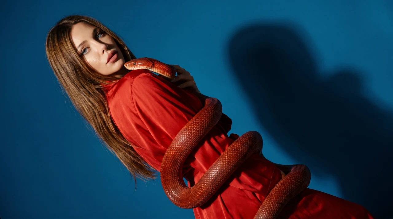 В объятиях природы нет места страху, только дикая красота. 🍃🐍 Игра света и тени, от котор…