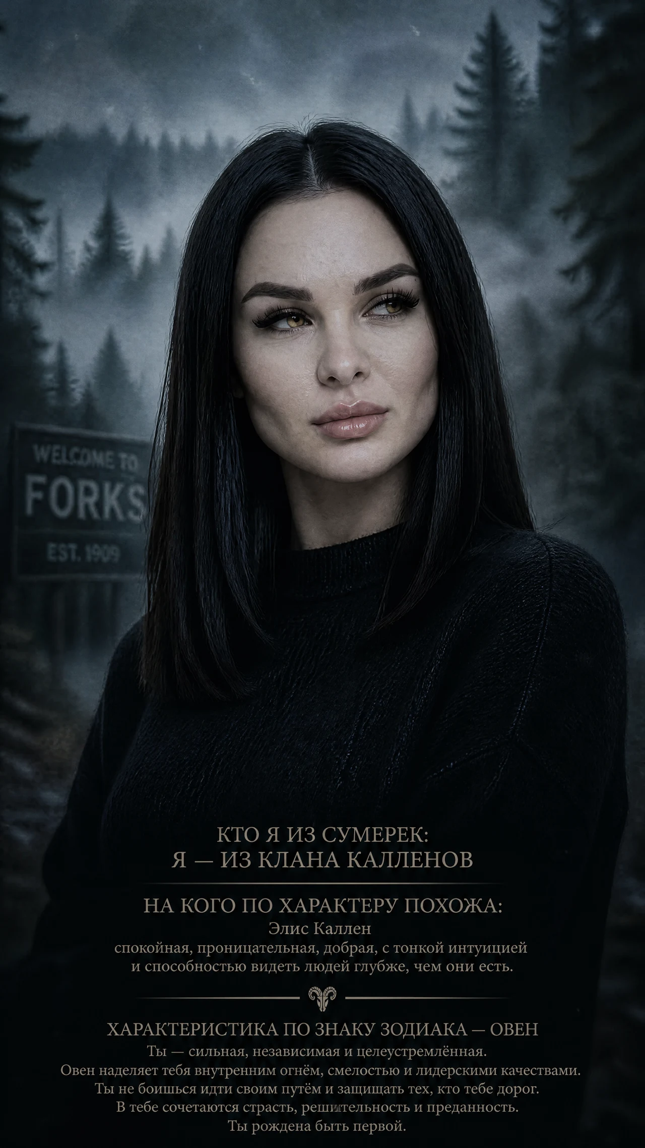 Кто ты из Сумерек?🍂 Впиши свой знак