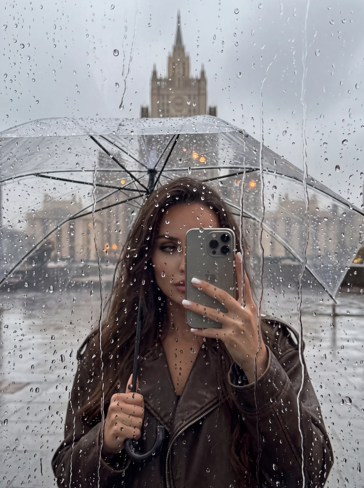 Дождливая Москва ☔️ Нажмите 🔁 чтобы повторить