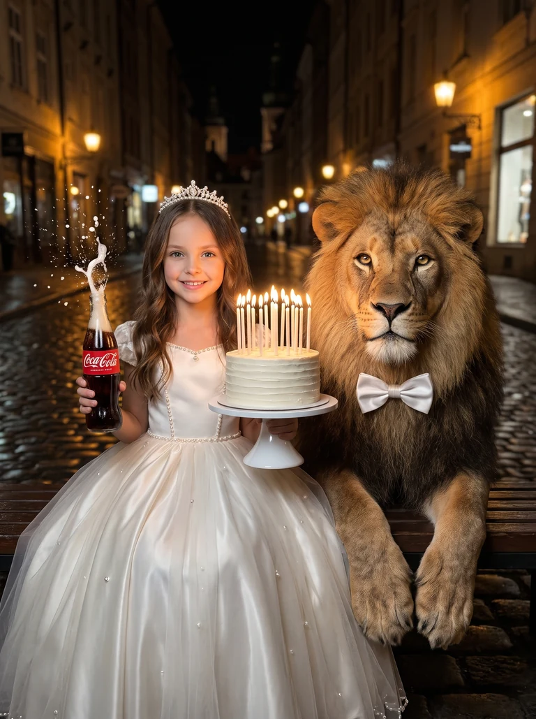 Трендовое фото со львом на день рождения для девочки ♌️🦁🎉