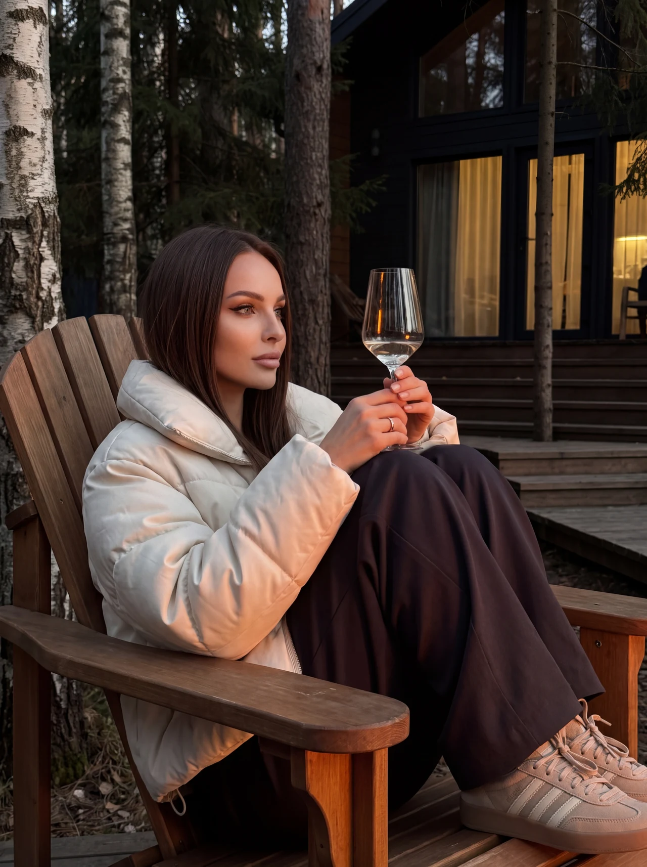 Уютный осенний вечер на природе🍷 Нажмите 🔁 чтобы повторить