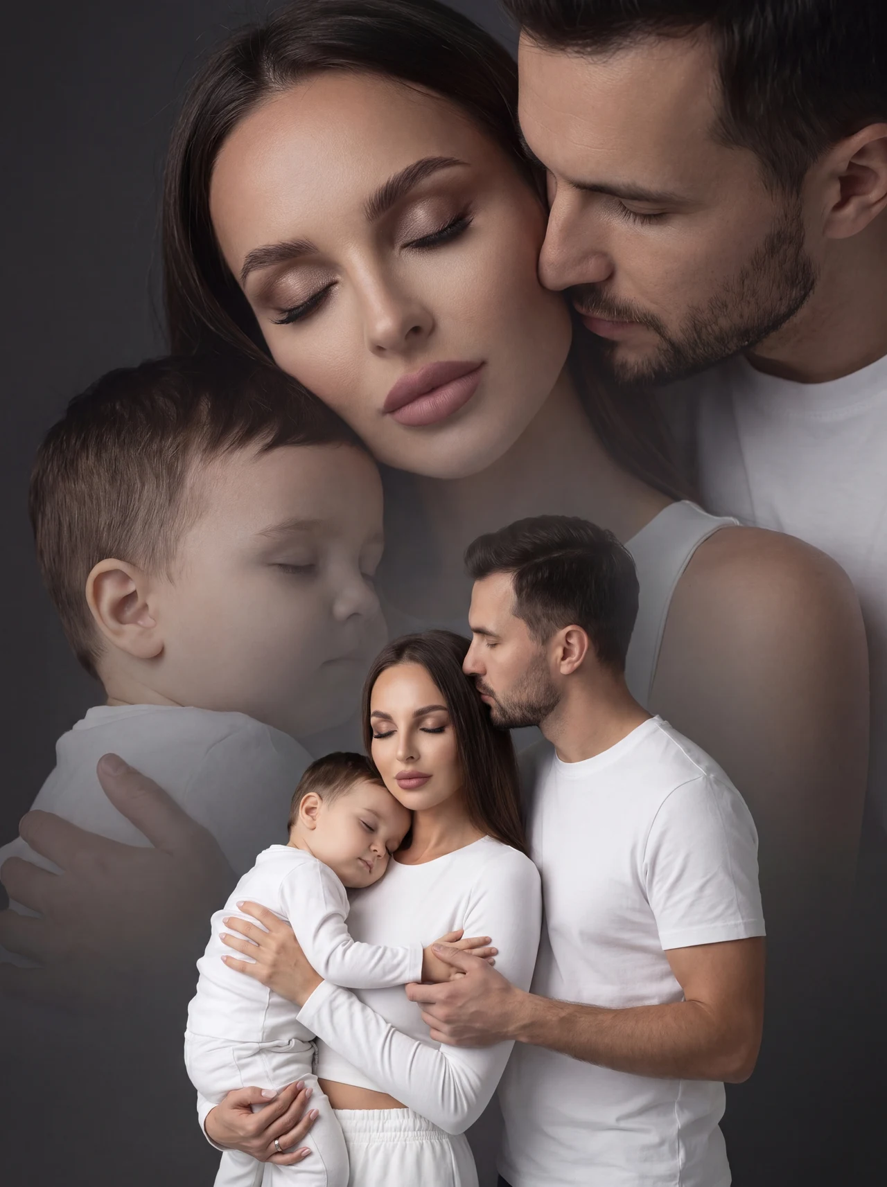 Семейный портрет ❤️ Шаблон походит для мамы, папы и ребенка любого пола 👦👧 Нажмите 🔁 чтоб…