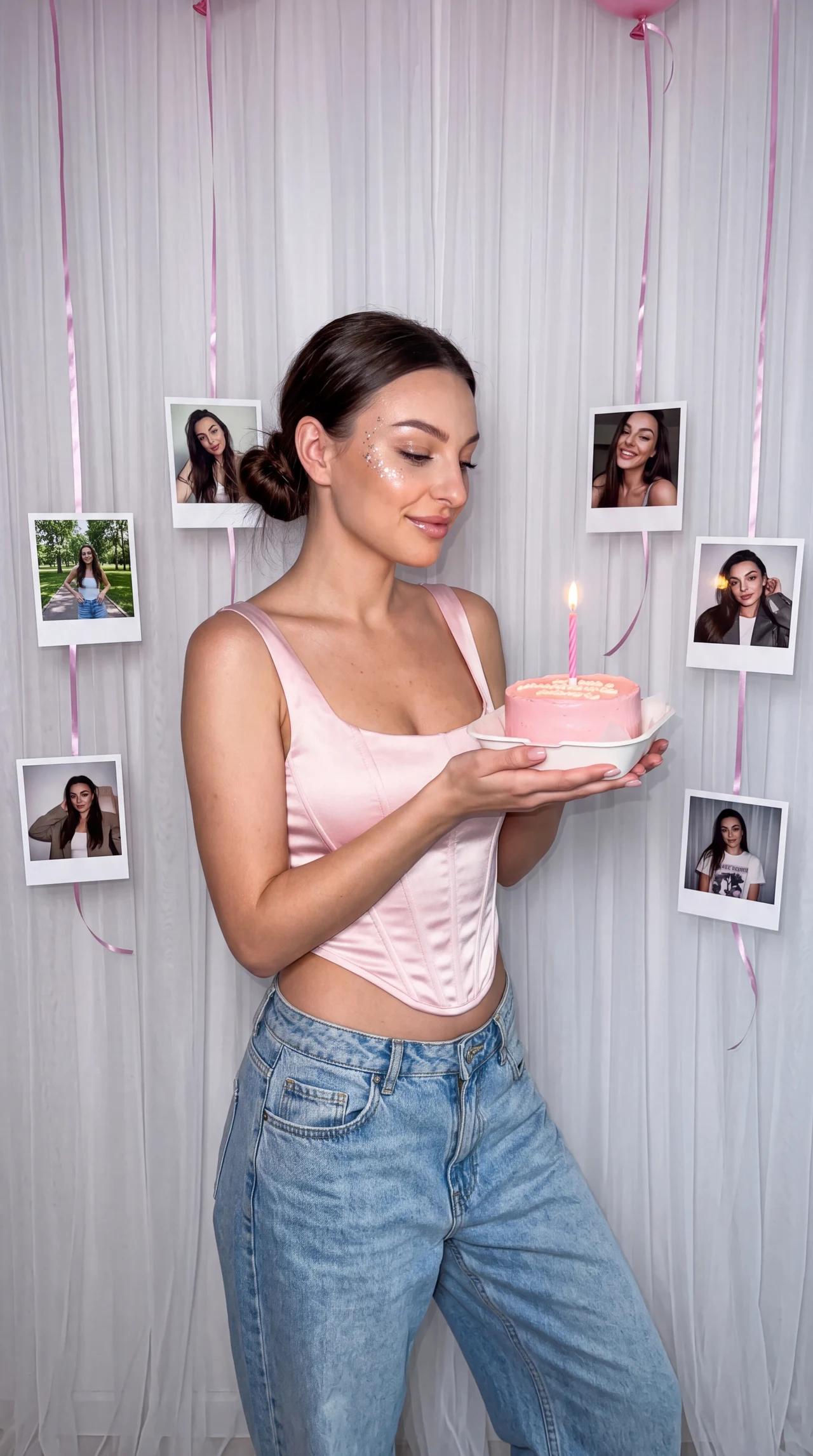 Ваши любимые фоточки на день рождения 🥳 Розовый цвет можно изменить❤️ жми 🔁