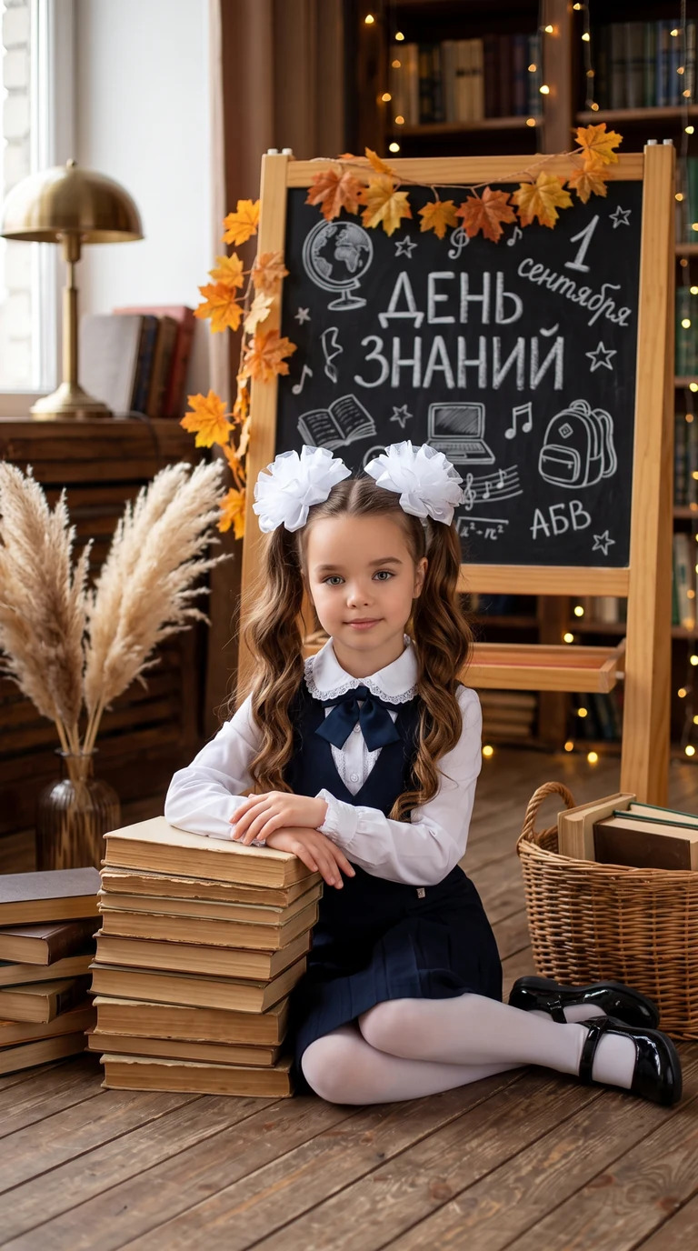 🍁Детское фото к 1 сентября 🍁 ⭐️Эксклюзивный авторский промпт