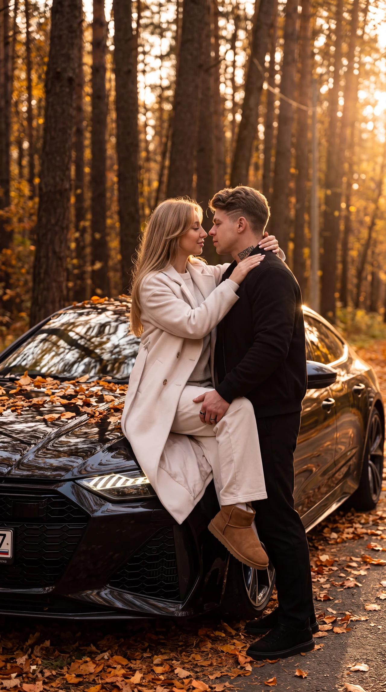 Романтичное фото в осеннем лесу 🍁🍁🍁