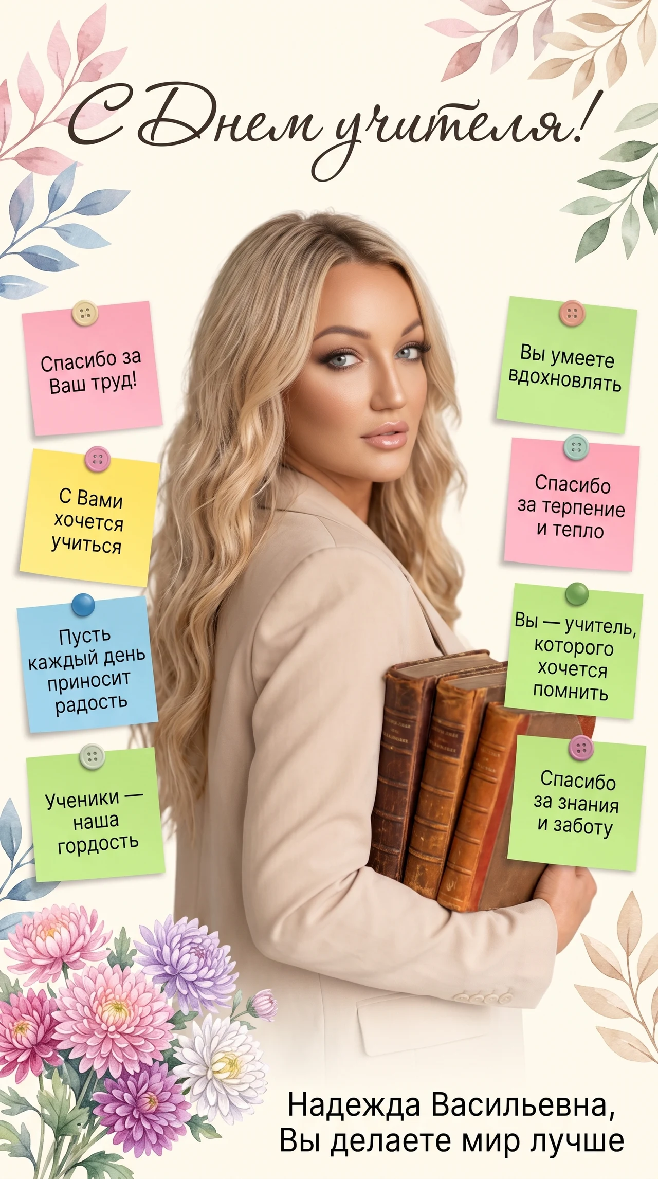 День учителя 🧑🏫 имя можете поменять на свое💋
