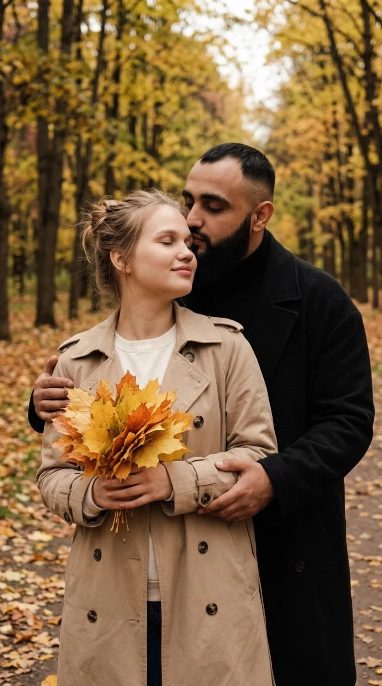Осенняя прогулка с мужем🍁 Нажми 🔁 чтобы повторить ❤️