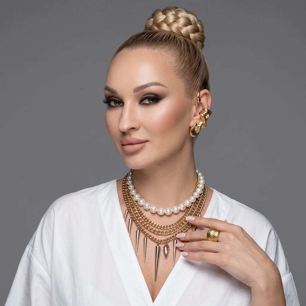 Фотореалистичный роскошный beauty-портрет женщины😍