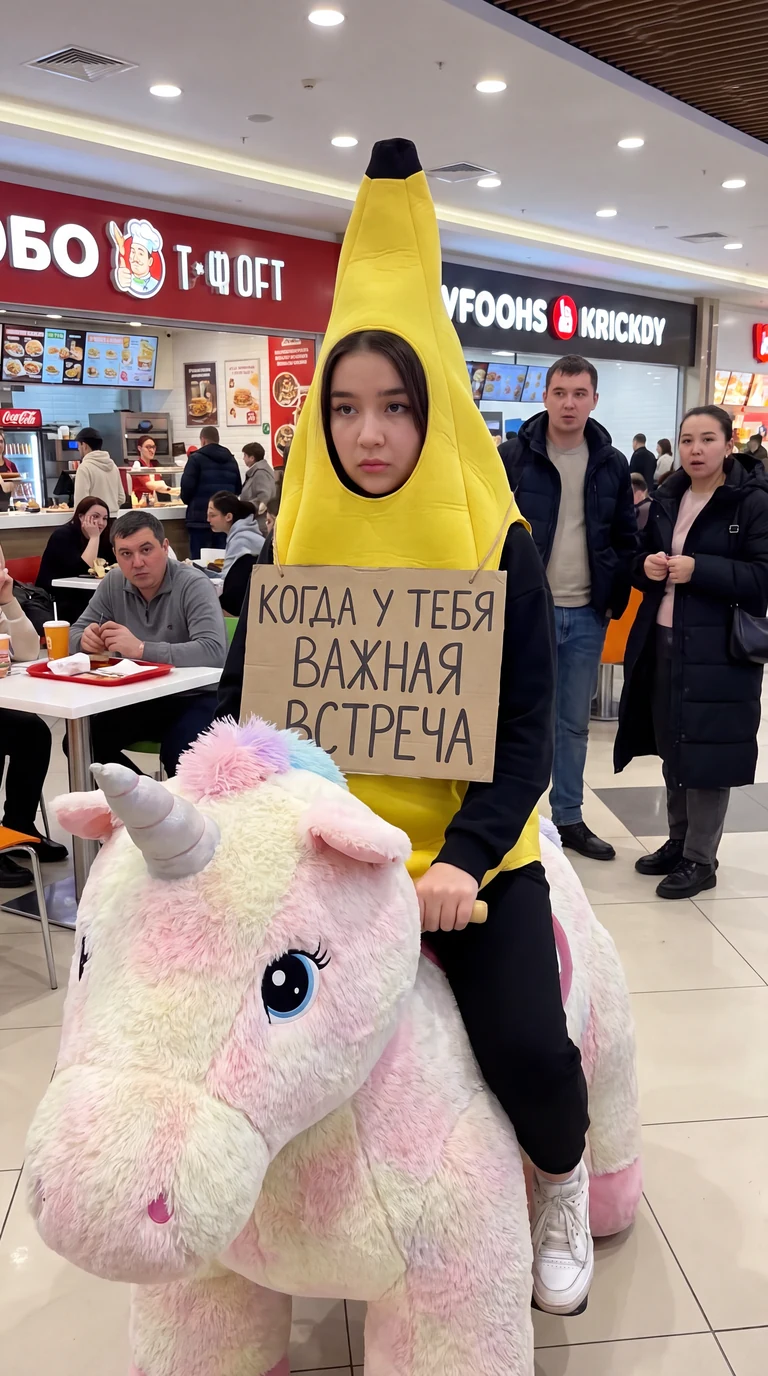 Промт, который генерирует рандомную смешную картинку