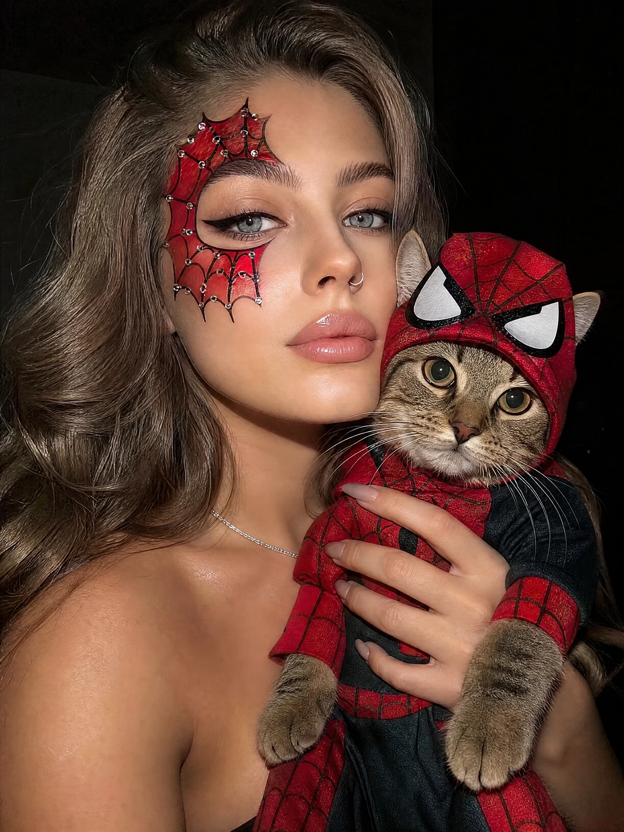 😻 Котик Spider man...... 👆🏼 Нажмите на 🔄 чтобы повторить ✨