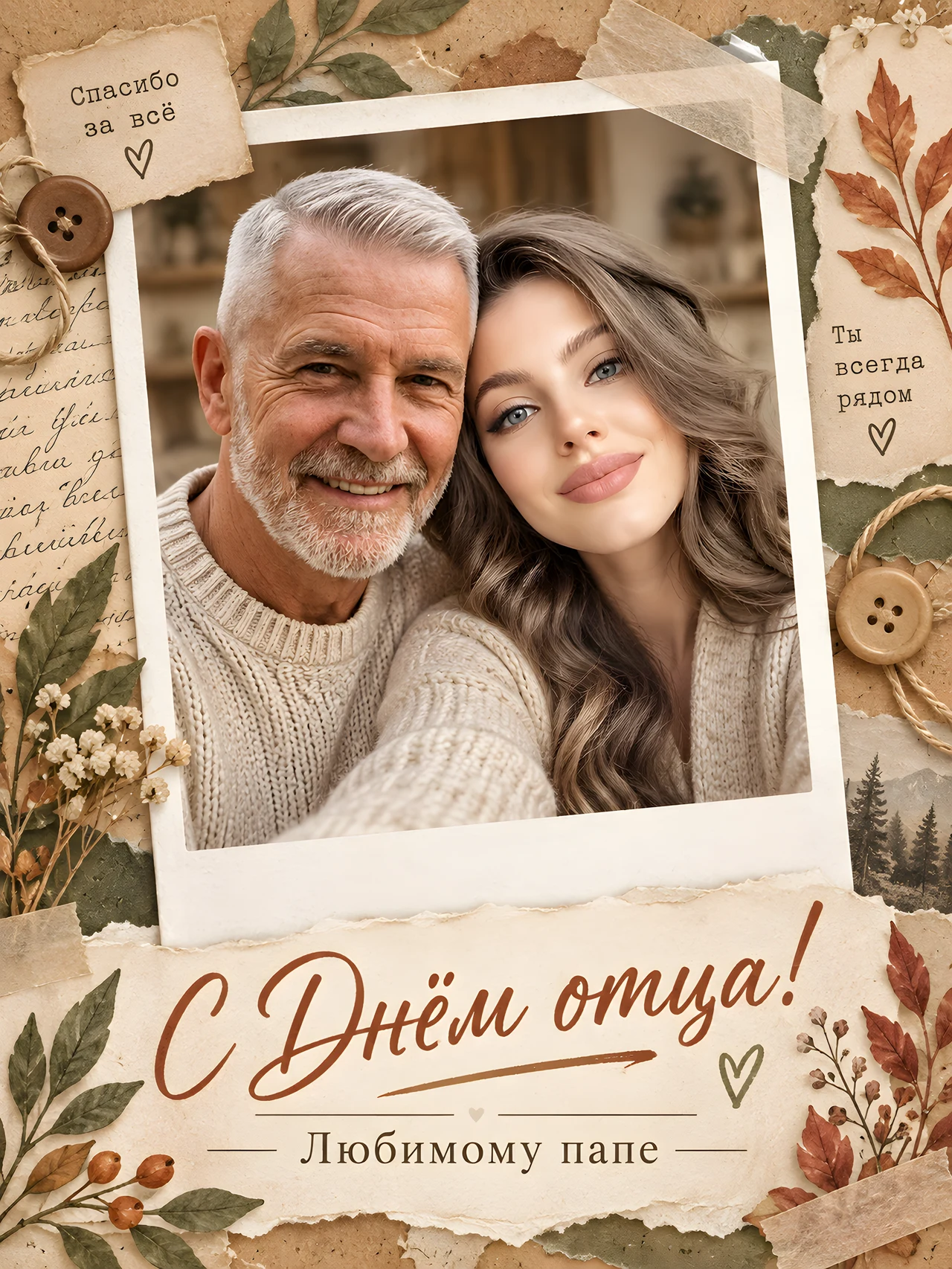 ♥️ С ДНЁМ ОТЦА ..... 👆🏼 Нажмите на 🔄 чтобы повторить ✨