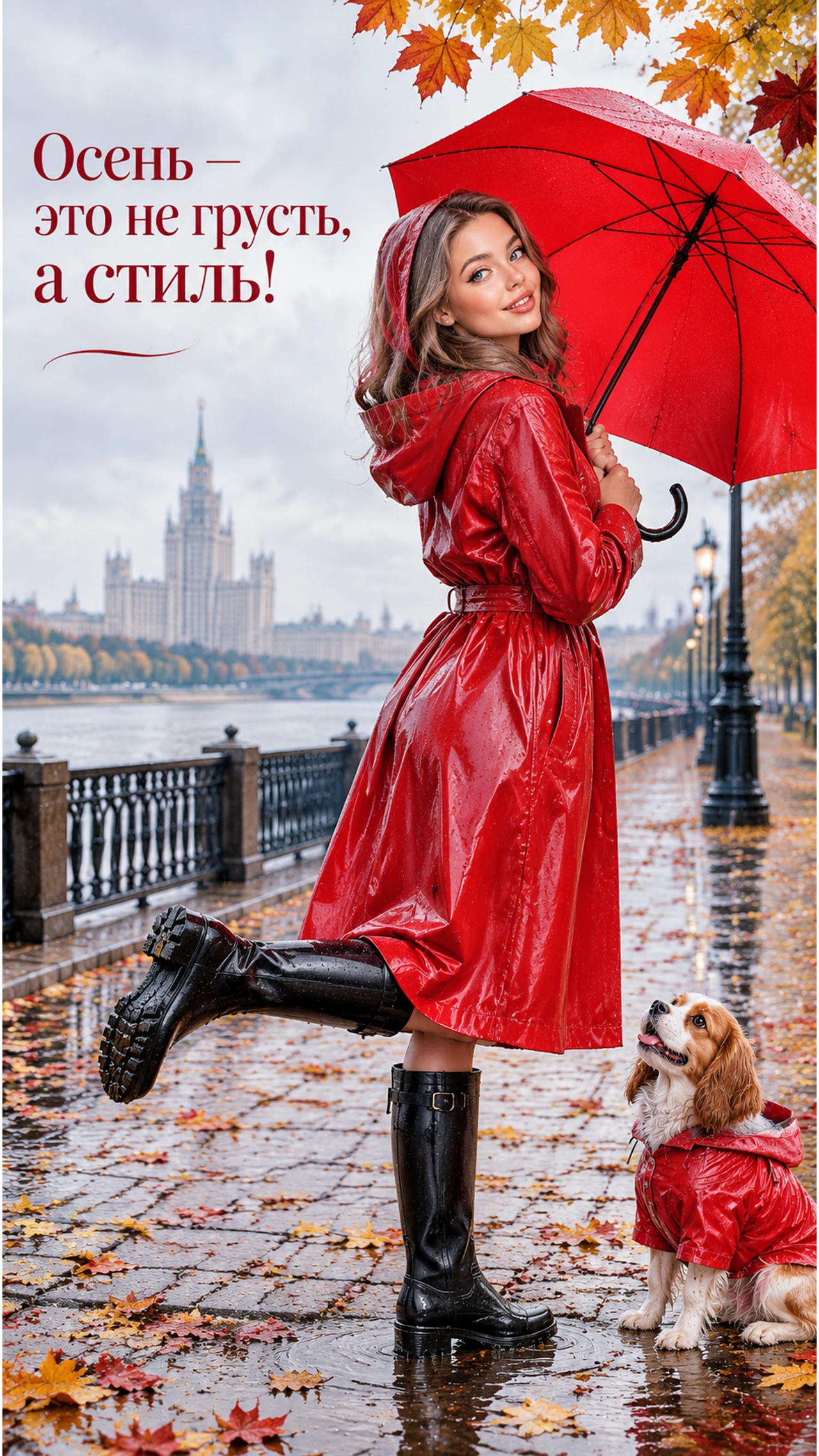 🍁 ОСЕНЯЯ ОТКРЫТКА ..... 👆🏼 Нажмите на 🔄 чтобы повторить ✨