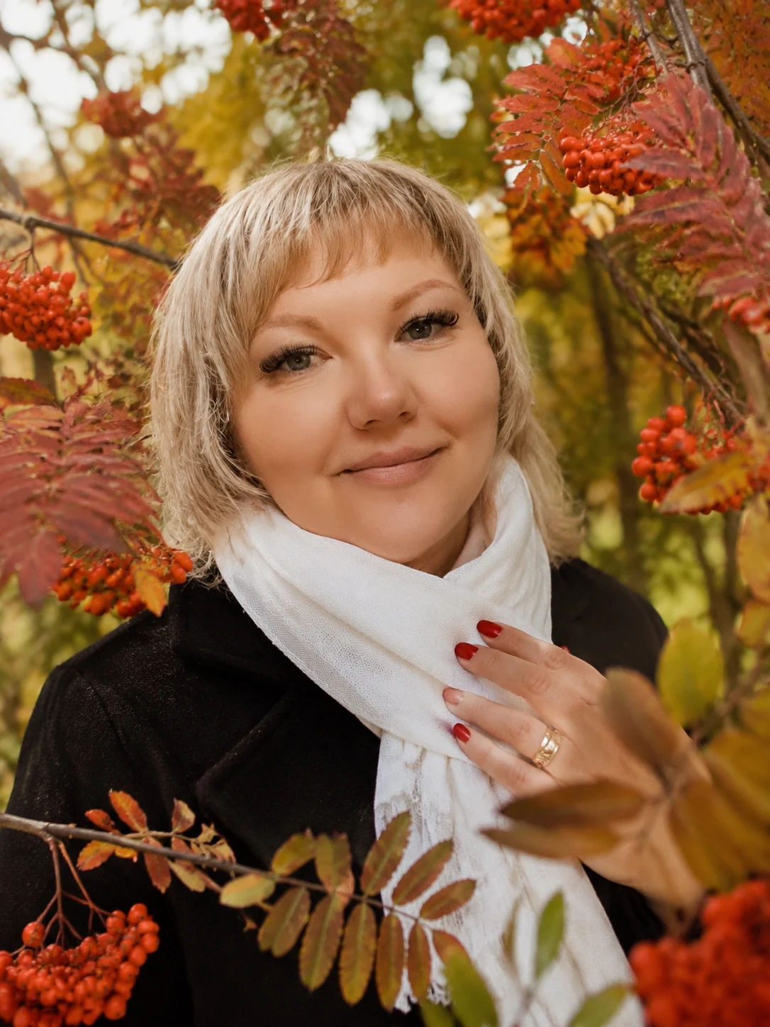 Осень 🍂 🍁 рябина Портрет на осень 🍂